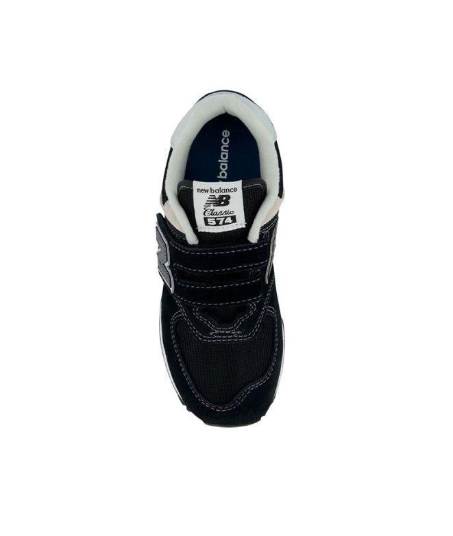 Chaussures New Balance 574 Hook & Loop Noir Enfant