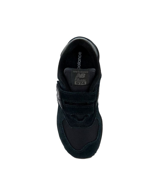 Chaussures New Balance 574 Hook & Loop Noir Enfant