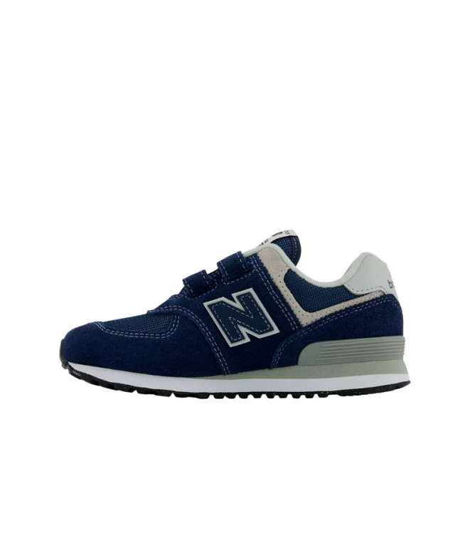 Chaussures New Balance 574 Hook & Loop Navy Enfant