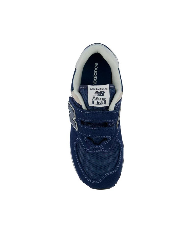 Chaussures New Balance 574 Hook & Loop Navy Enfant