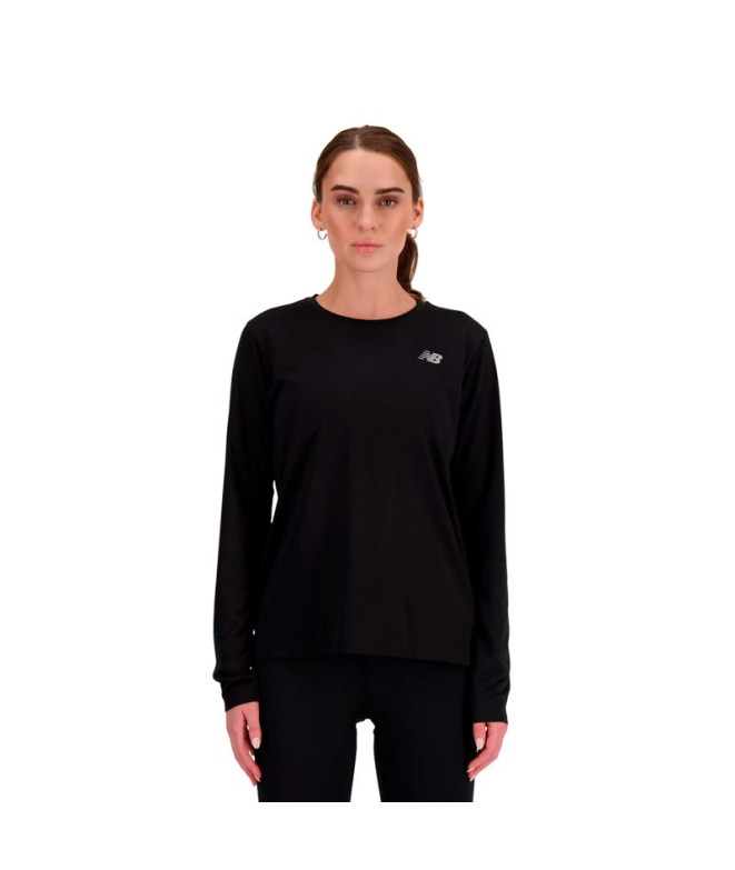 Camiseta New Balance Sport Essentials Long Mujer Bk