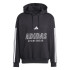 Sudadera adidas Tiro Fl Hombre Negro/Blanco