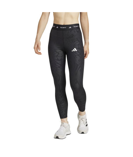Collants de Fitness adidas Techfit Print 7/8 Femme Noir 2