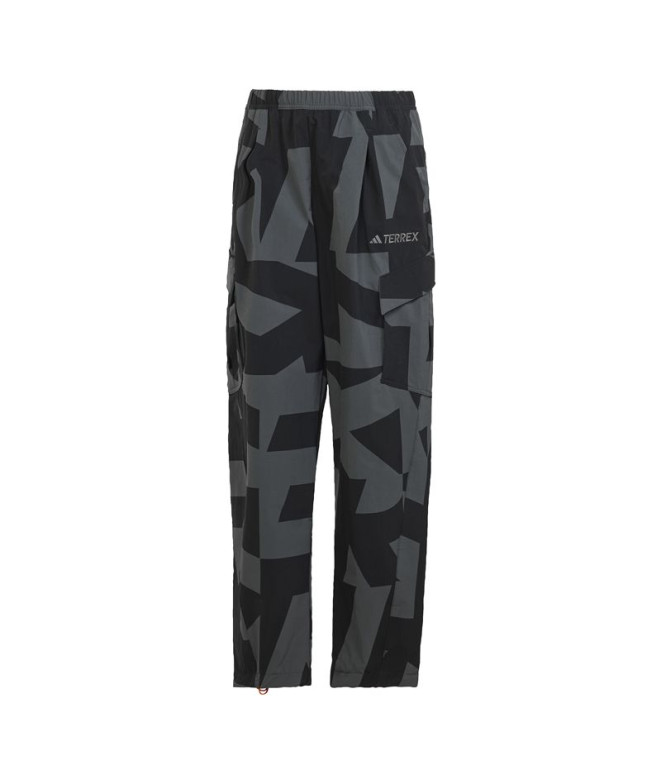 Pantalons de Montagne adidas Cargo Aop Femme Noir/Charbon