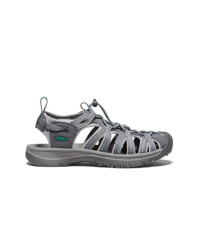 Chaussures Keen Whisper Gris Moyen/Vert Paon Femme