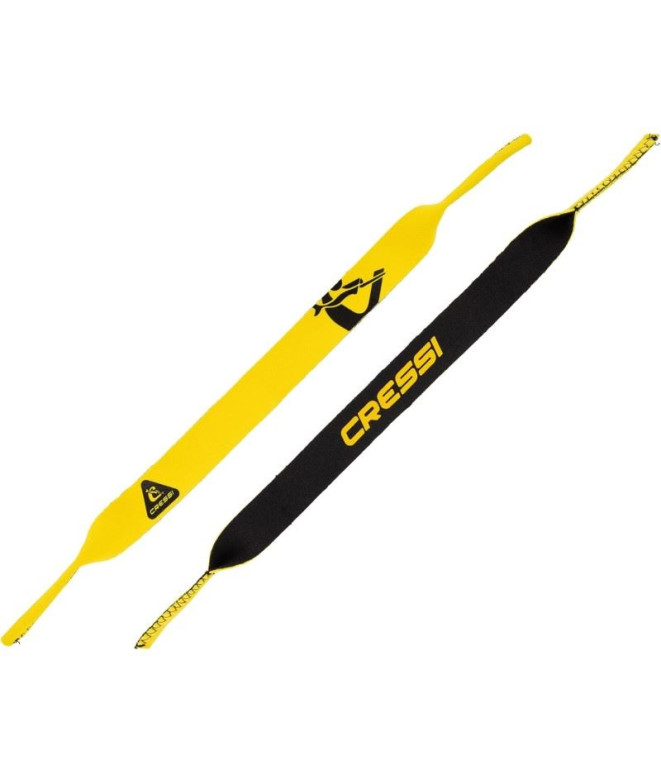 Ruban Néoprène Pour Lunettes de Soleil Jaune-Noir Cressi