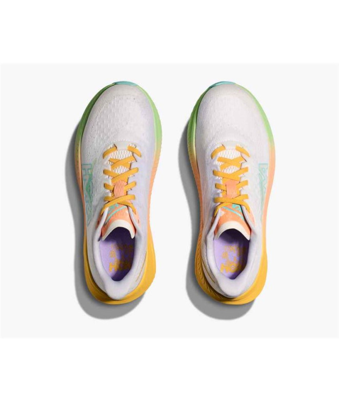 Chaussures de Running Hoka Mach 6 Femme Blanc