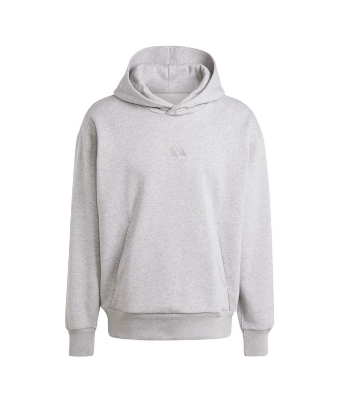 Moletom adidas All Szn Fleece Hoodie Homem Cinza