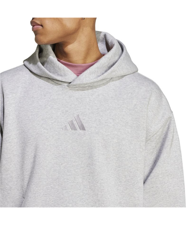 Moletom adidas All Szn Fleece Hoodie Homem Cinza