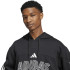 Sudadera adidas Tiro French Terry Hdy Hombre Negro/Blanco