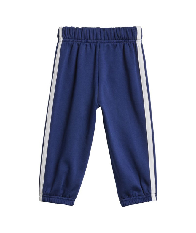 Sweat adidas I 3Bandas Fl Hd Jog Bébés Bleu/Blanc