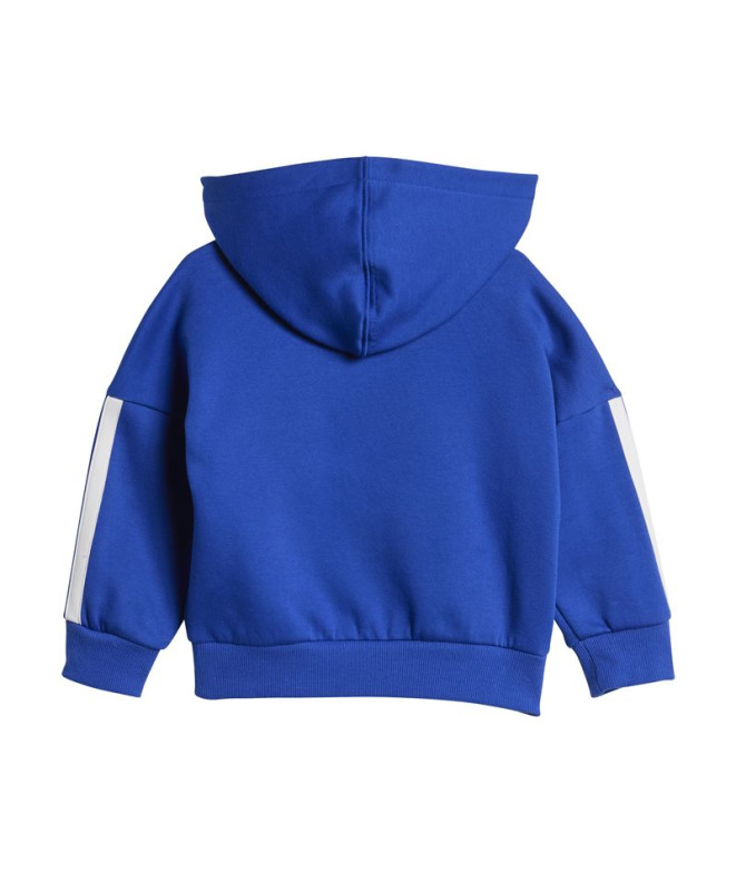 Sweat adidas I 3Bandas Fl Hd Jog Bébés Bleu/Blanc