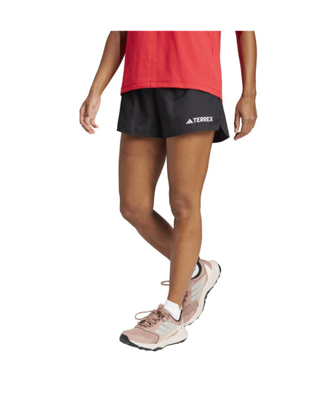 Pantalons de Trail adidas Mt Light Sh Femme Noir