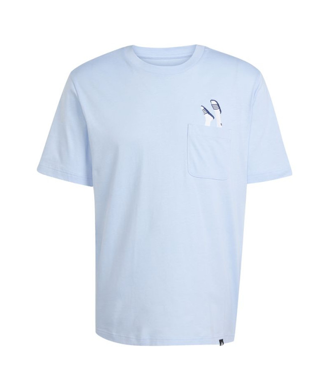 Camiseta adidas Slide Pkt Hombre Azul