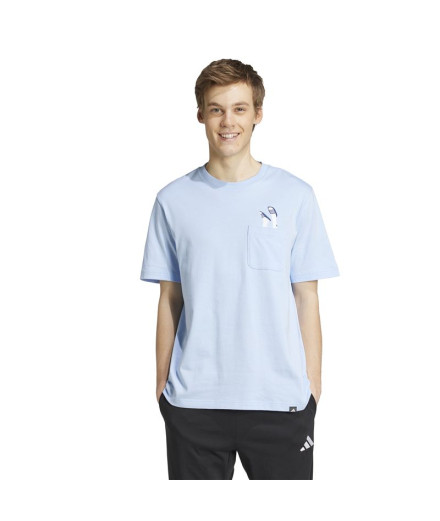 T-shirt adidas Slide Pkt Homme Bleu 2