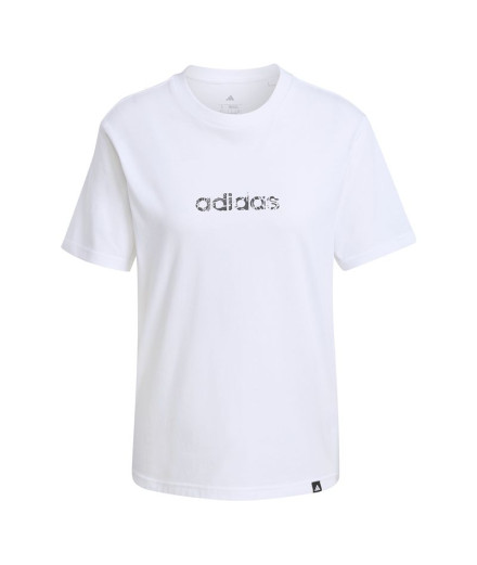 T-shirt adidas Camo Lin Femme Blanc