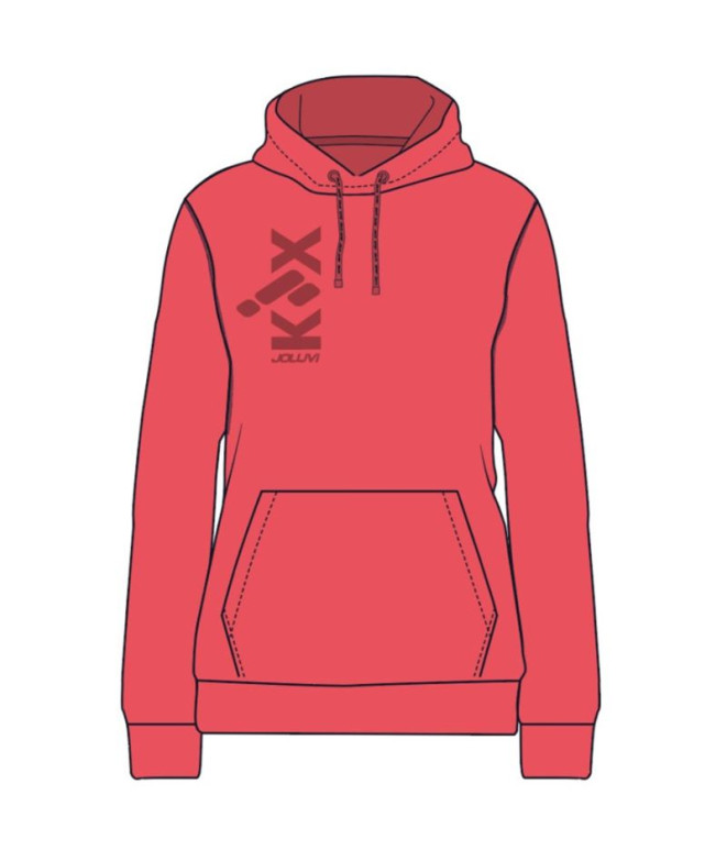 Sudadera Joluvi Gante Mujer Coral Neón/Coral Neón