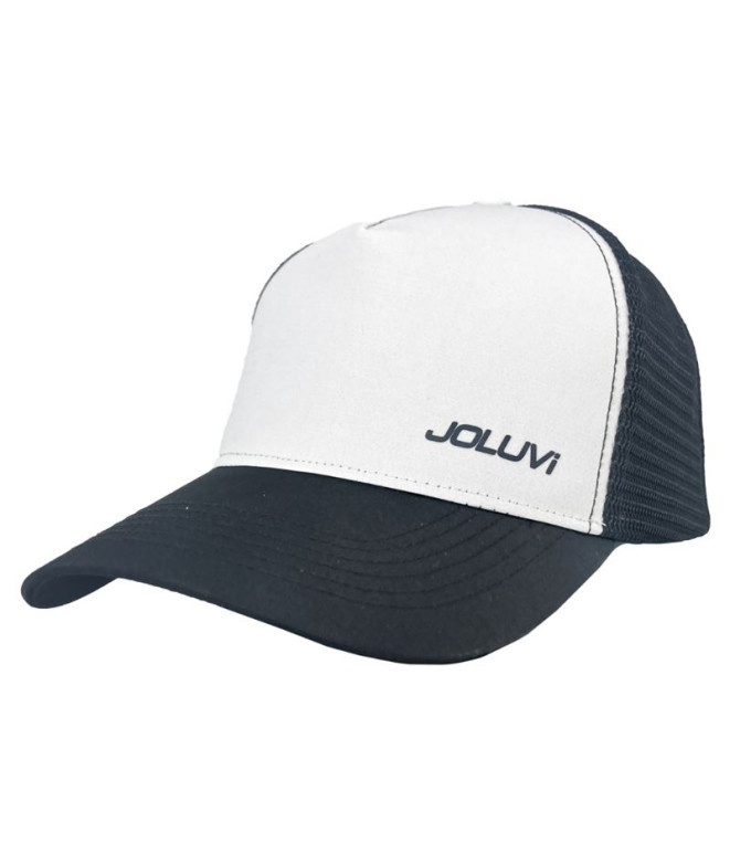 Gorra de montaña Joluvi Curved Trucker Unisex Blanco/ Negro