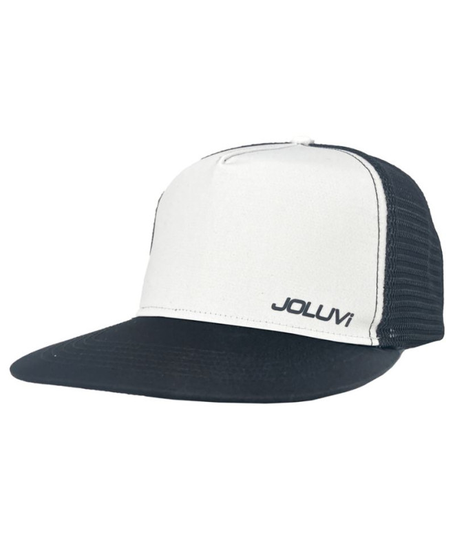 Casquette de montagne Joluvi Flat Trucker Unisexe Blanc/ Noir
