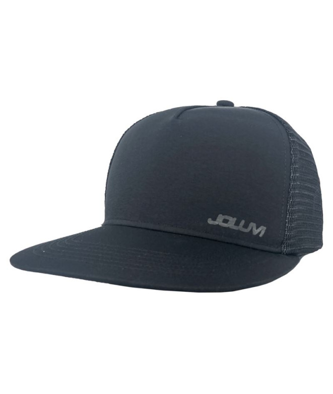 Gorra de montaña Joluvi Flat Trucker Unisex Negro / Negro