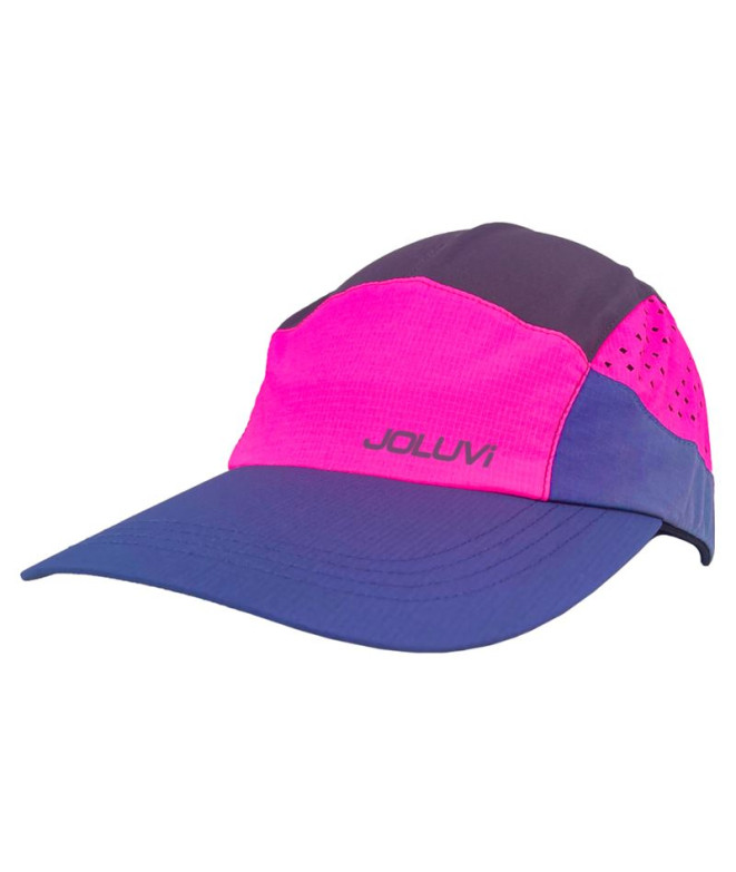 Gorra de montaña Joluvi Lavaredo Unisex Ciruela Oscuro/ Rosa Neon
