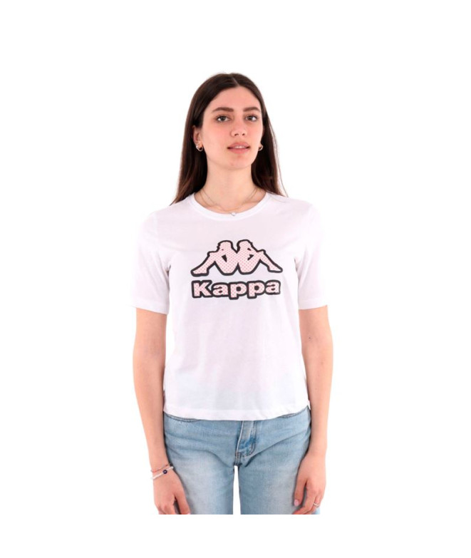 Camiseta Kappa Gioco Graphik Branco Mulher