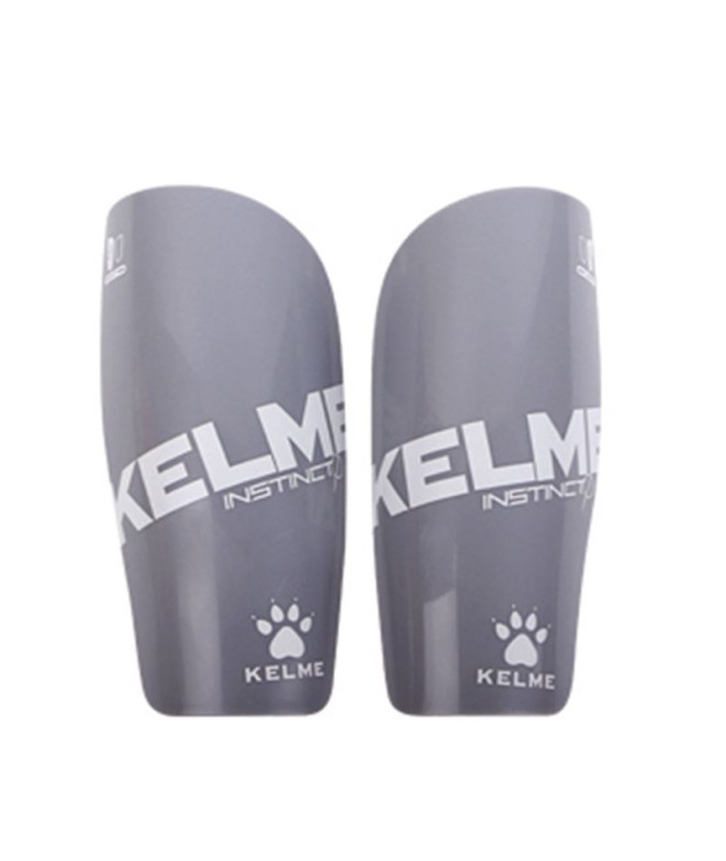 Espinillera de Fútbol Kelme Leg Guard Classic Gris/Blanco