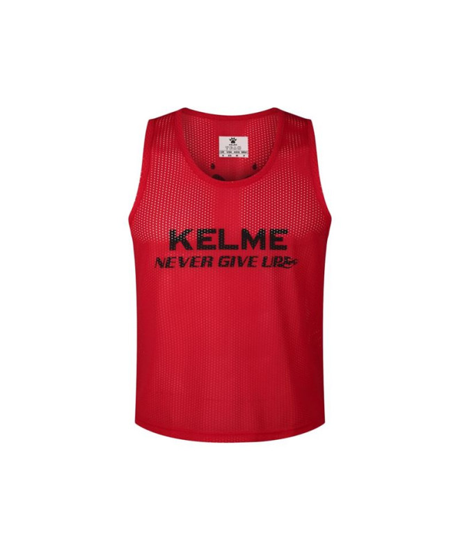Peto de Fútbol Kelme Practice Vest Adult Hombre Rojo-Negro
