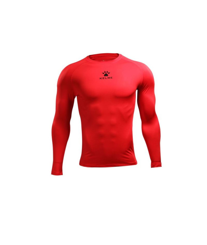 Camiseta de Futebol Kelme Therm. L/S T-S Team Infantil Vermelho