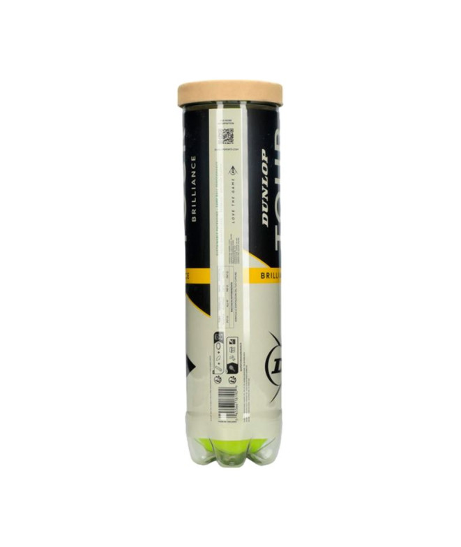 Balles de Tennis Dunlop Tour Brilliance X4