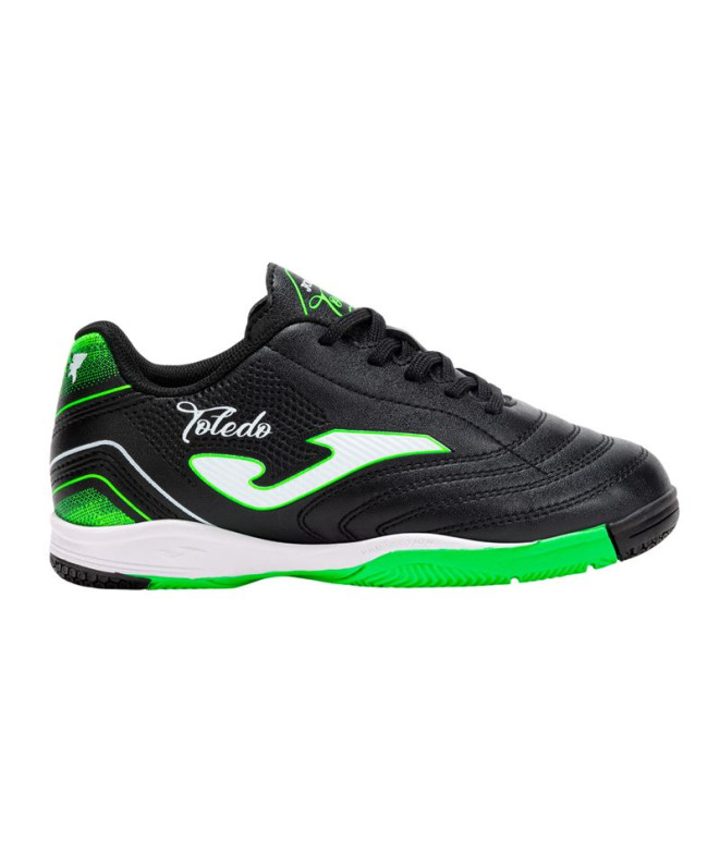 Zapatillas de fútbol Sala Toledo 2501 Negro Indoor Infantil