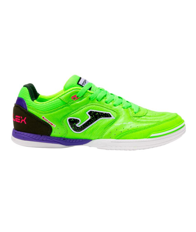 Zapatillas de fútbol Sala Top Flex 2511 Verde Flúor Indoor Niño