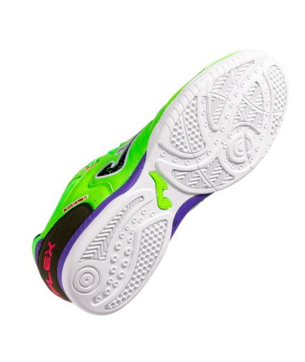 Chaussures de futsal Haut Flex 2511 Vert Fluo Indoor Enfant 2