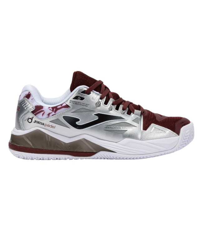 Zapatillas de Pádel Spin 2512 Granate Hombre