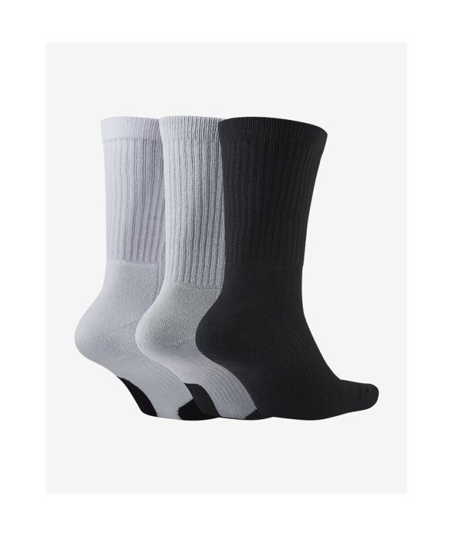 Meias de basquetebol Nike Everyday Crew branco