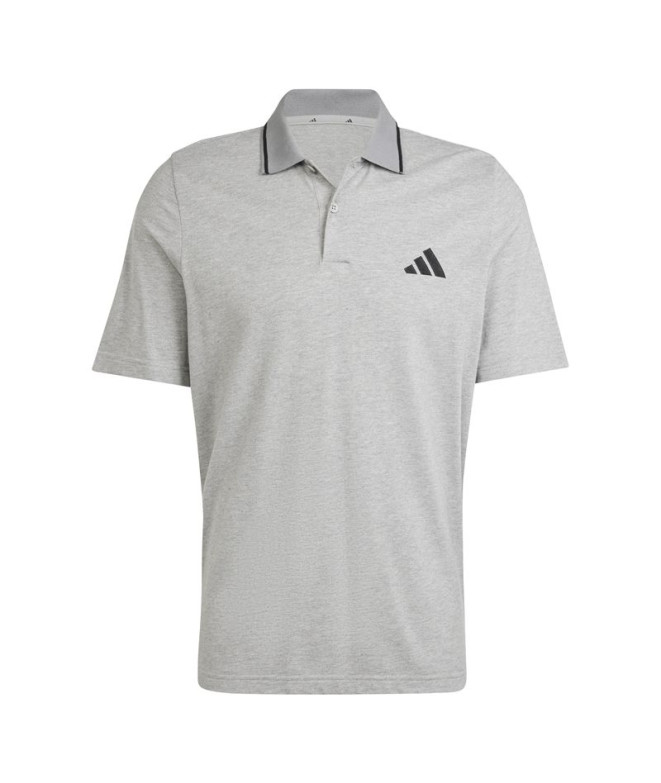 Polo adidas Sl Pq Ps Hombre Gris medio jaspeado/negro