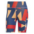 Pantalons de Montagne adidas Wmt 8In Aop Femme Orange Semi Impact / Ruby Pure / Ruby Pure / Blue Semi Cobalt