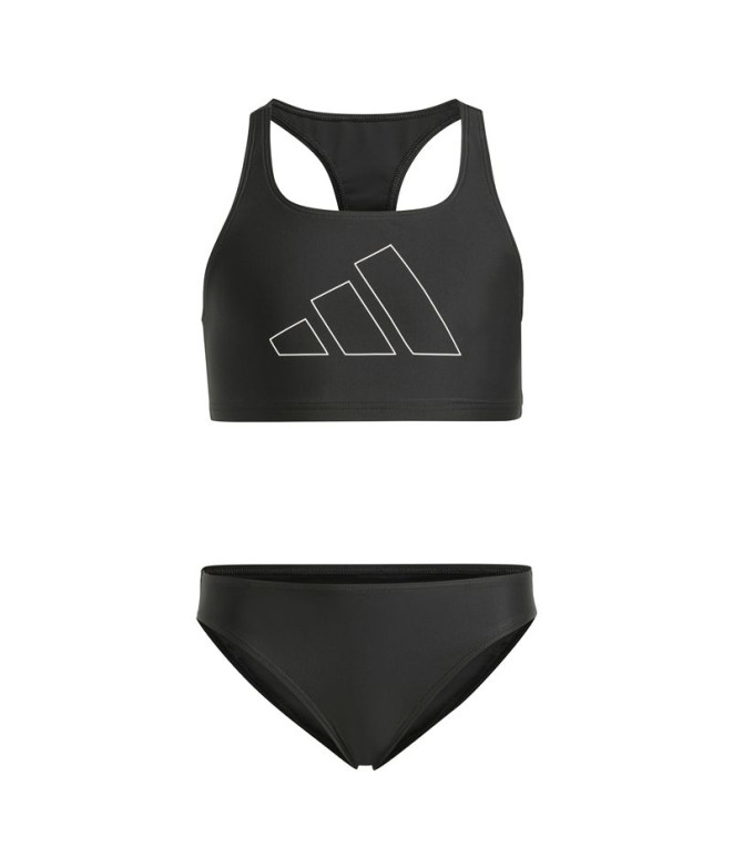 Bikini de Natation adidas Big Bars Bik Gy Enfant Noir/Blanc