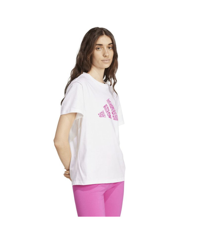 Camiseta adidas Camo Mulher Branco
