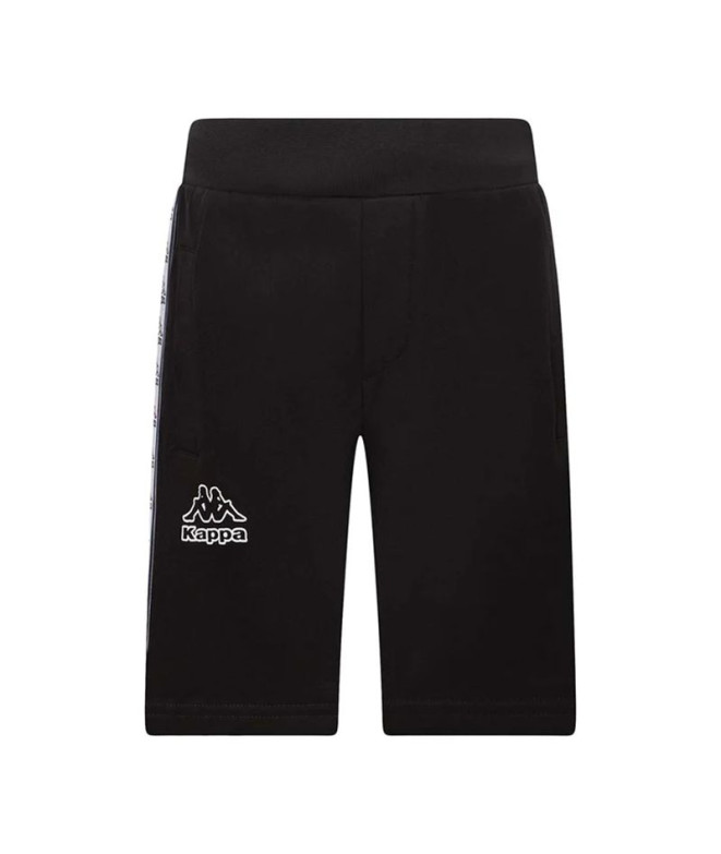 Pantalón Kappa 8036Sf0342F Negro/Blanco Niño