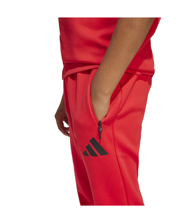 Pantalons adidas Z.N.E. Enfant Rouge/Noir