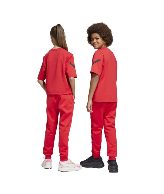 Calça adidas Z.N.E. Infantil Vermelho/Preto