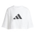 Camiseta adidas Future Icons 3 Bandas Mujer Blanco