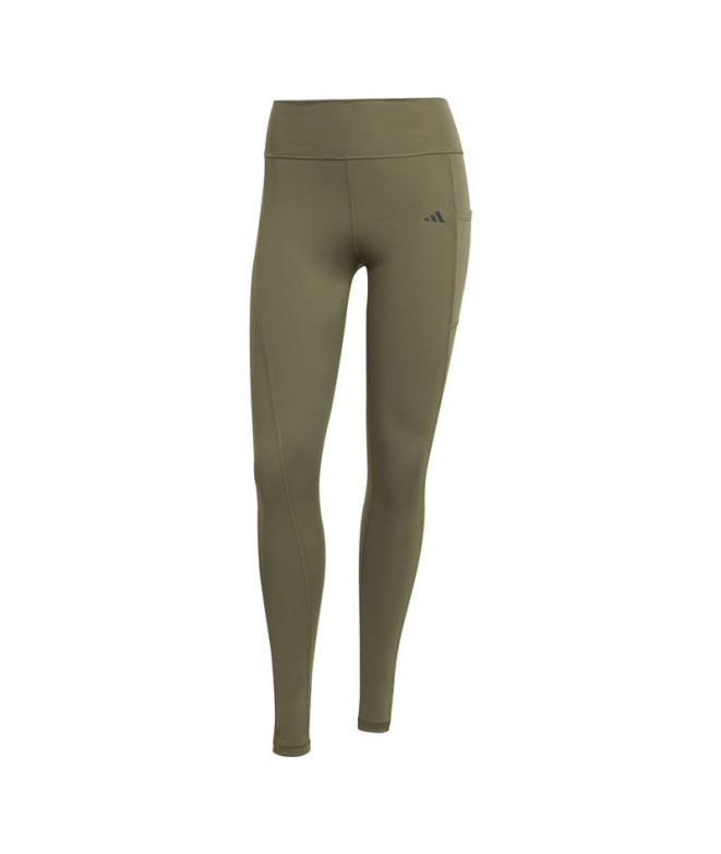 Collants de Fitness adidas Opt St Hr 1/1 Femme Vert Foncé