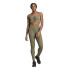Mallas de Fitness adidas Opt St Hr 1/1 Mujer Verde Oscuro