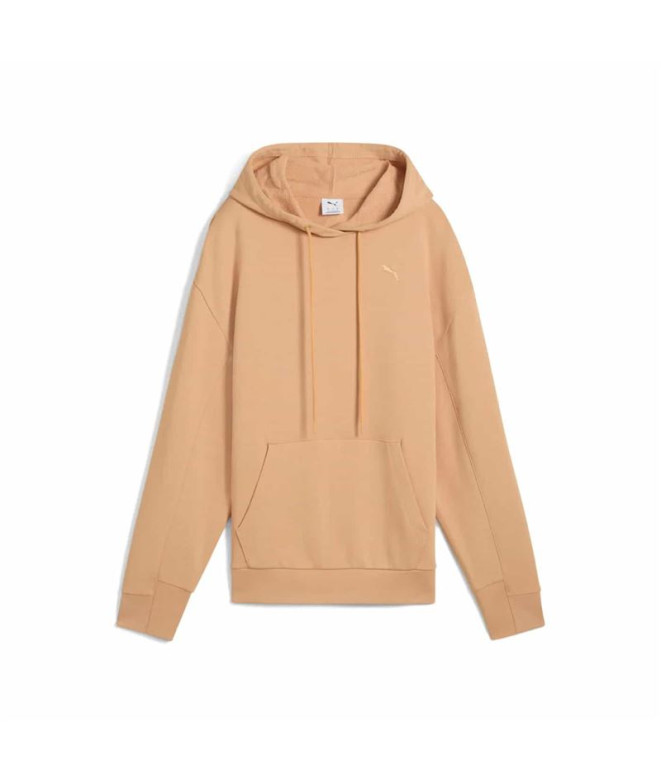 Moletom Puma Her Relaxed Hoodie T, Beje Quente Mulher