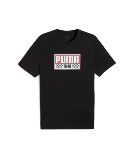 Camiseta Puma Graphics Moto Sport, Preto Homem