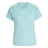 Camiseta adidas Aeroready Train Essentials Minimal Branding Crew Neck Mulher Azul