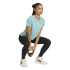 Camiseta adidas Aeroready Train Essentials Minimal Branding Crew Neck Mulher Azul