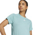 Camiseta adidas Aeroready Train Essentials Minimal Branding Crew Neck Mulher Azul